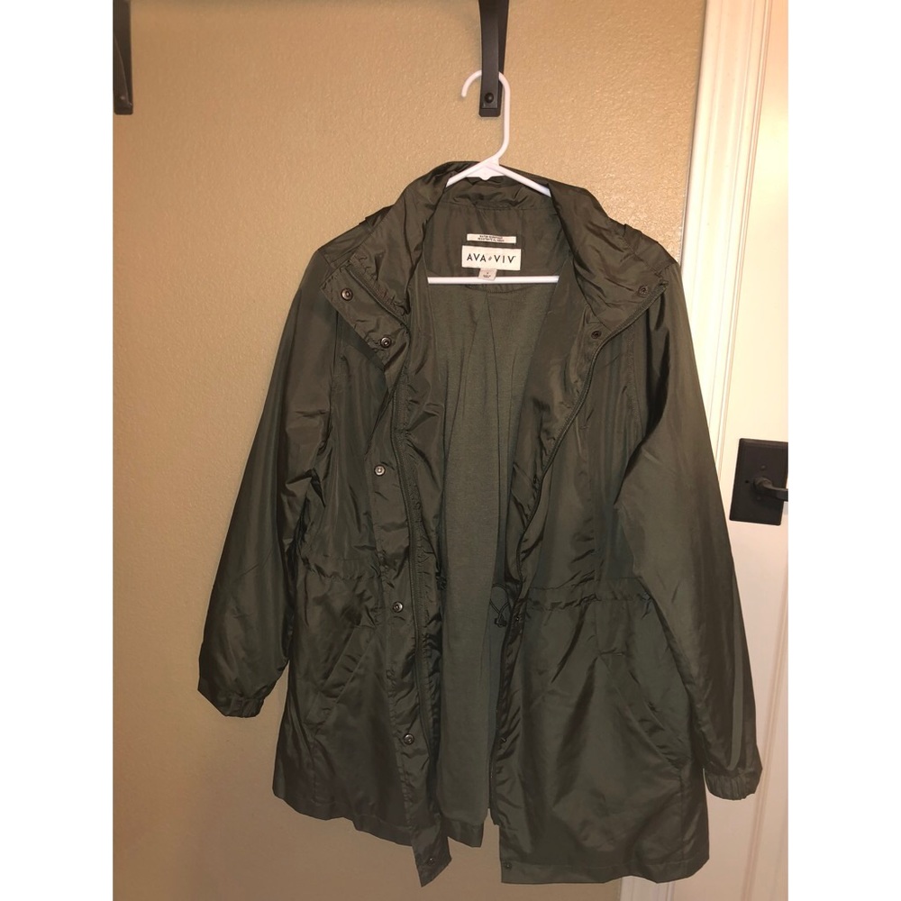 Women's Plus Size Anorak Rain Coat - Ava & Viv